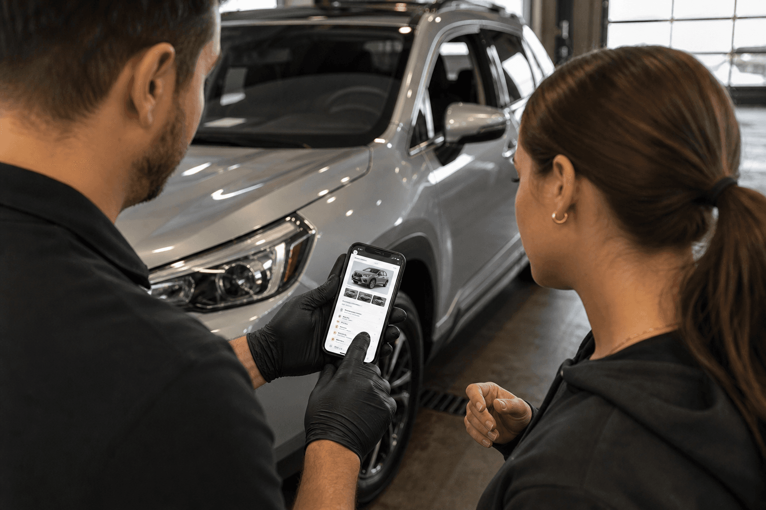 DetailProof customer handoff with vehicle condition report